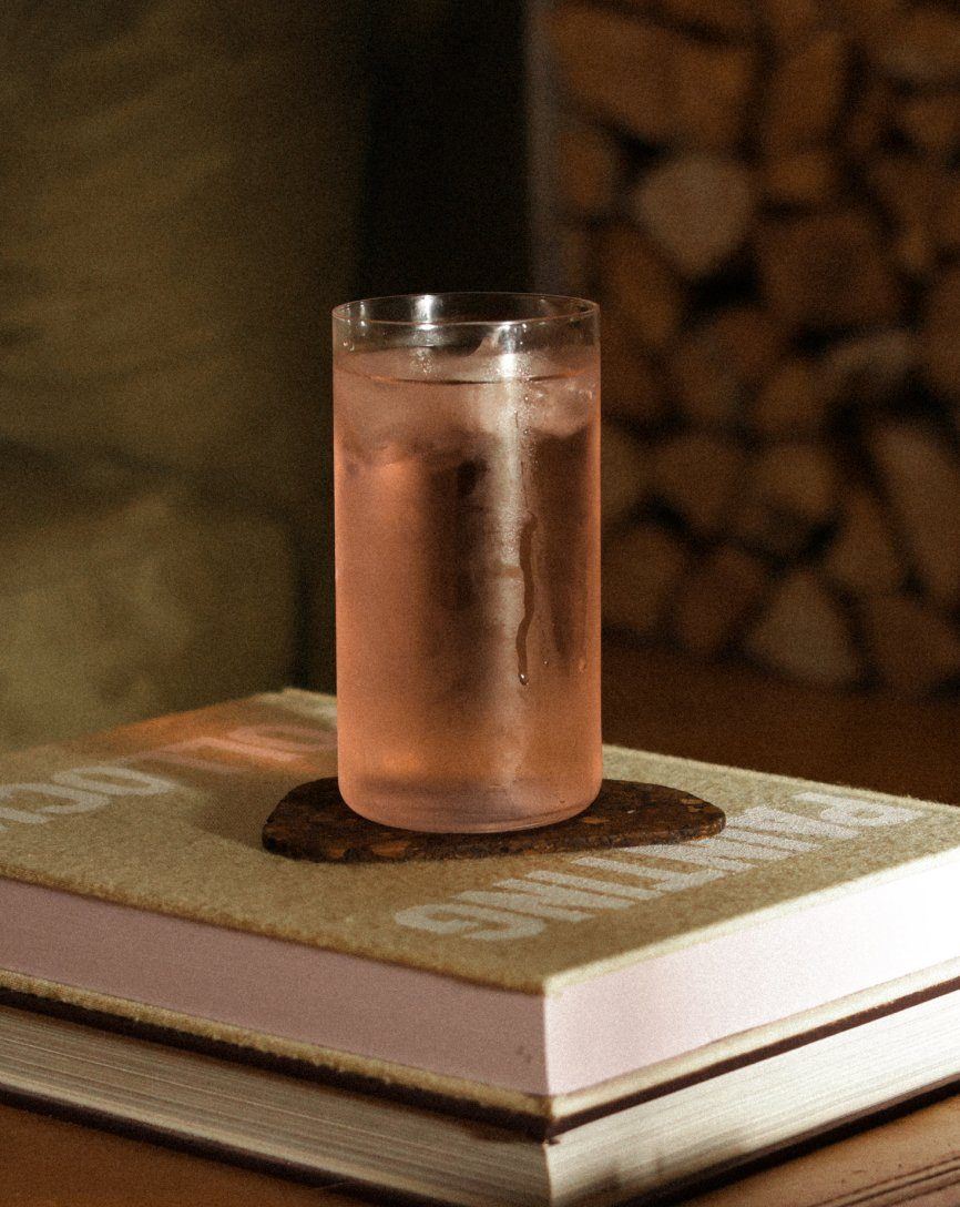 Drink in tall soda lime glass #clear