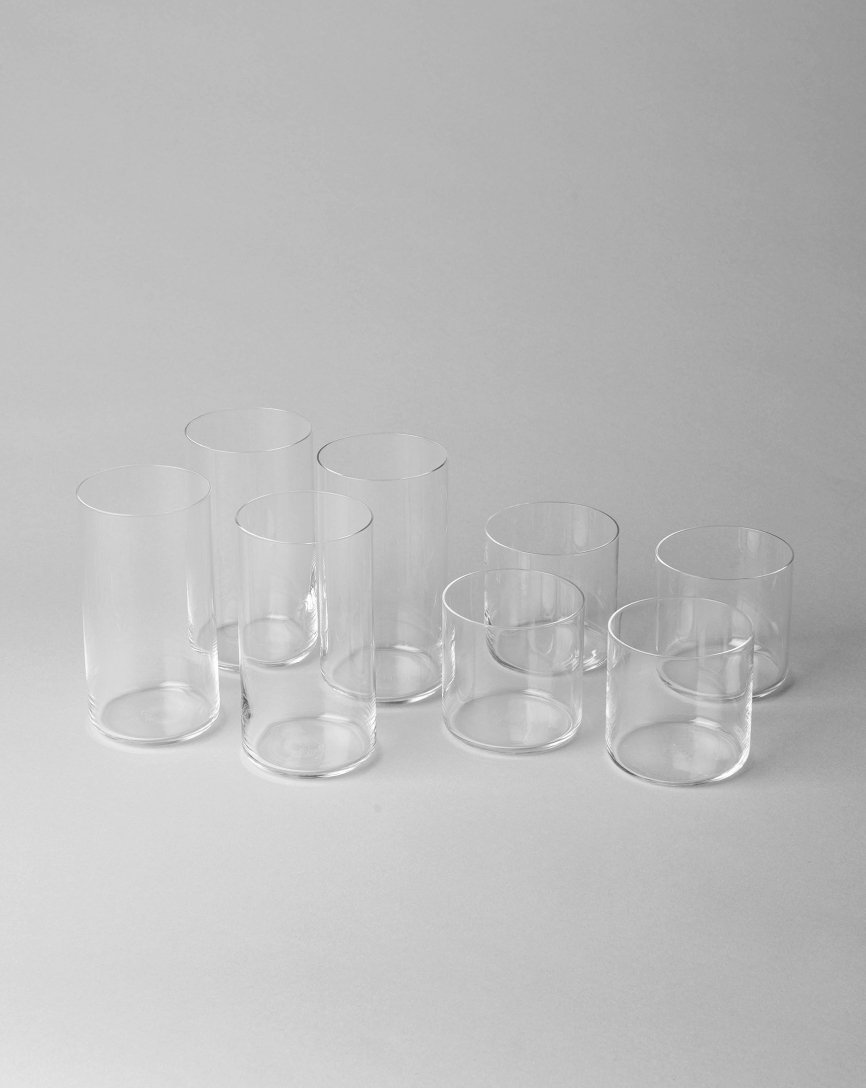 Glassware Set 4 tall glasses and 4 short glasses #defaulttitle